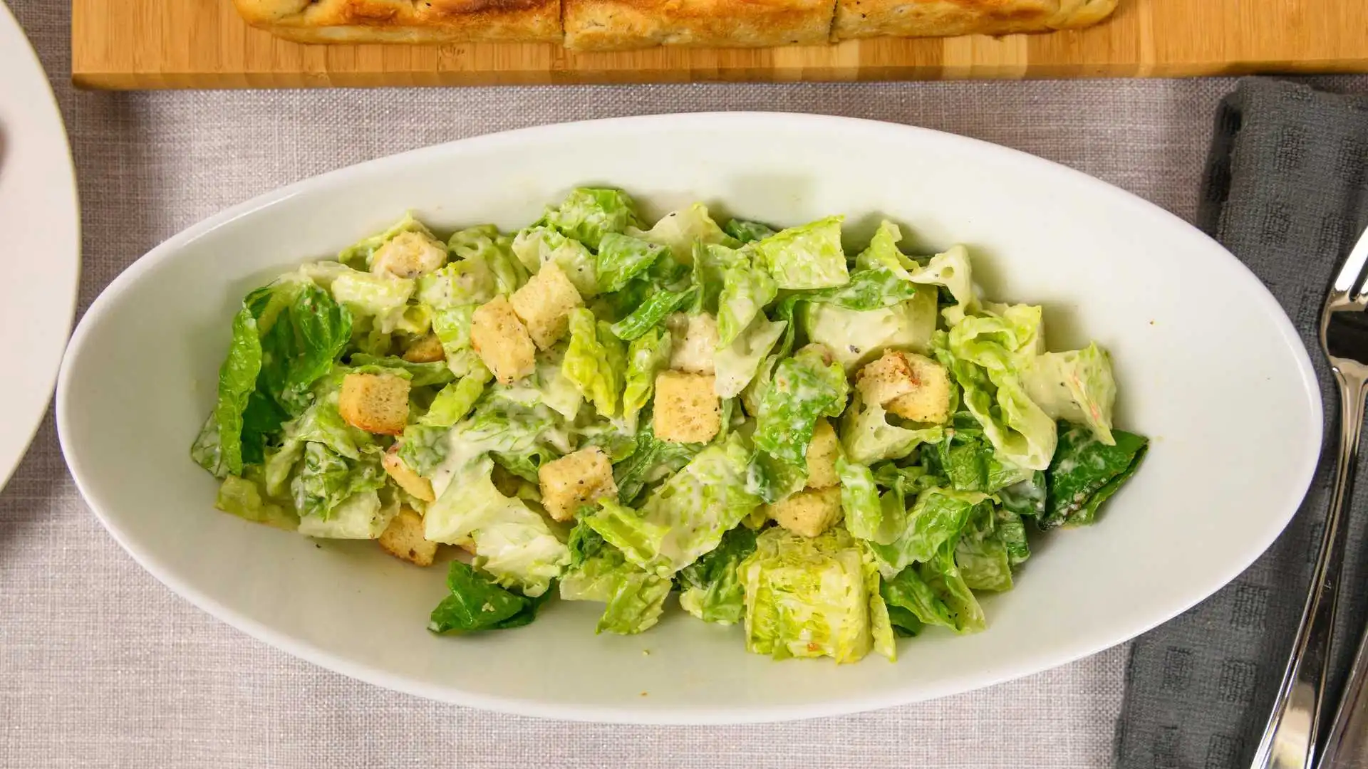 Caesar Salad at Chicago Deep Dish Pizza Calgary - Authentic Chicago-style Deep Dish Pizza